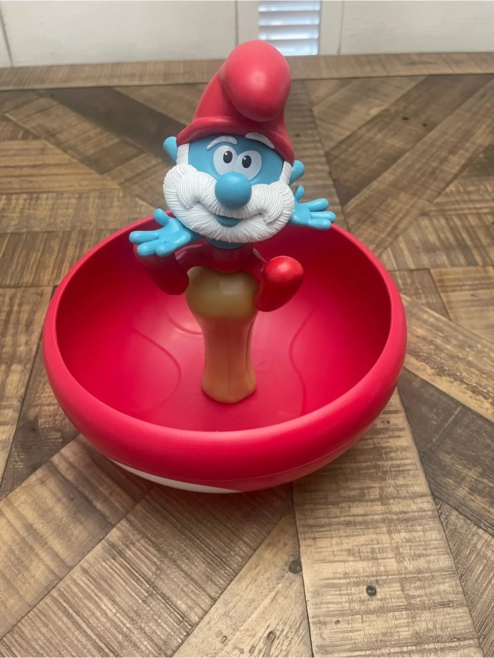 Papa Smurf popcorn bucket released for the 2025 Smurfs movie